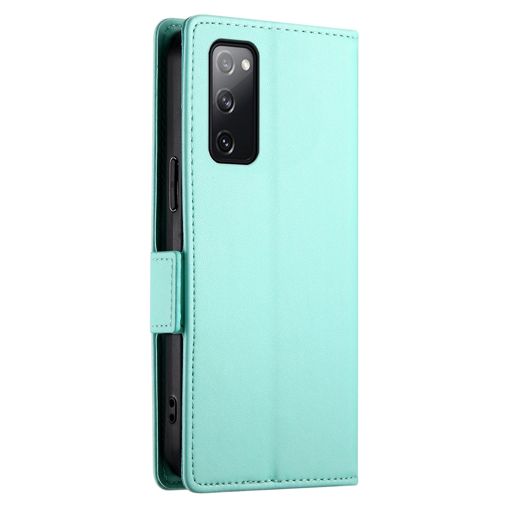 Samsung Galaxy S20 FE 5G Wallet Case - Luxury Magnetic PU Leather Flip Cover with Card Slots, Stand & Shockproof Protection