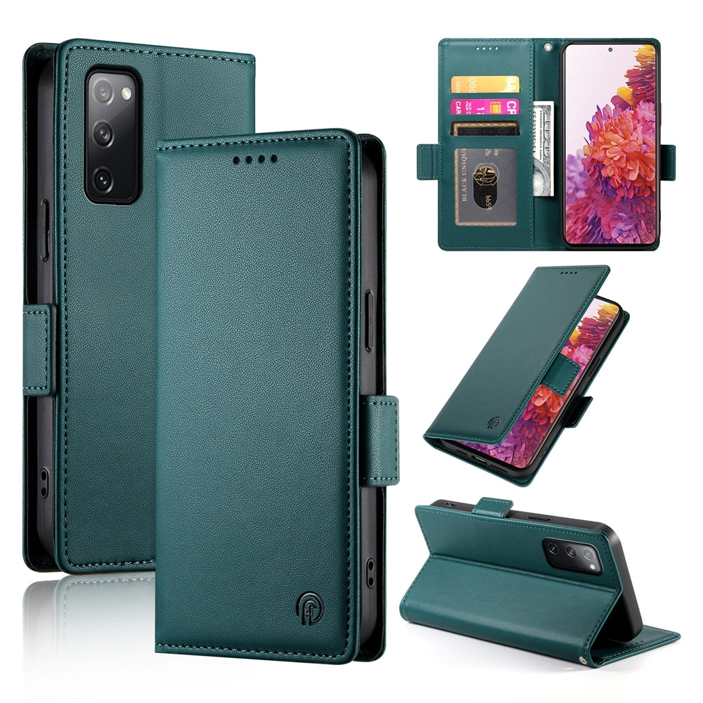 Samsung Galaxy S20 FE 5G Wallet Case - Luxury Magnetic PU Leather Flip Cover with Card Slots, Stand & Shockproof Protection