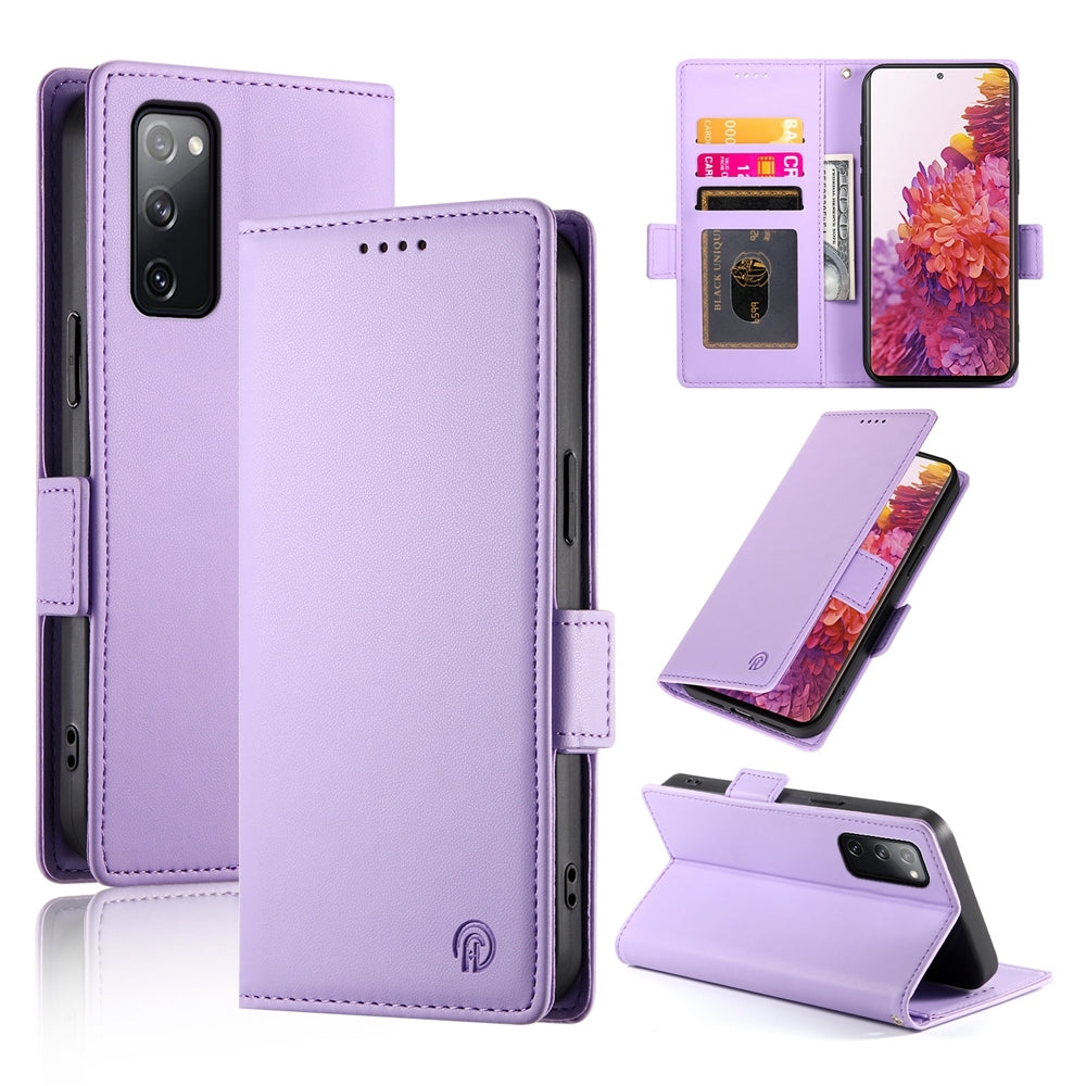 Samsung Galaxy S20 FE 5G Wallet Case - Luxury Magnetic PU Leather Flip Cover with Card Slots, Stand & Shockproof Protection