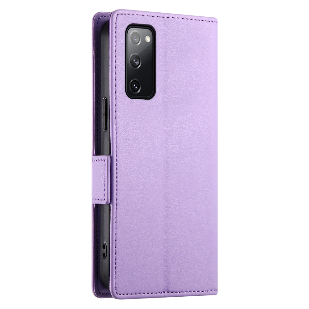 Samsung Galaxy S20 FE 5G Wallet Case - Luxury Magnetic PU Leather Flip Cover with Card Slots, Stand & Shockproof Protection