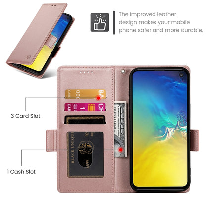 Samsung Galaxy S10e Wallet Case - Luxury Magnetic PU Leather Flip Cover with Card Slots, Stand & Shockproof Protection