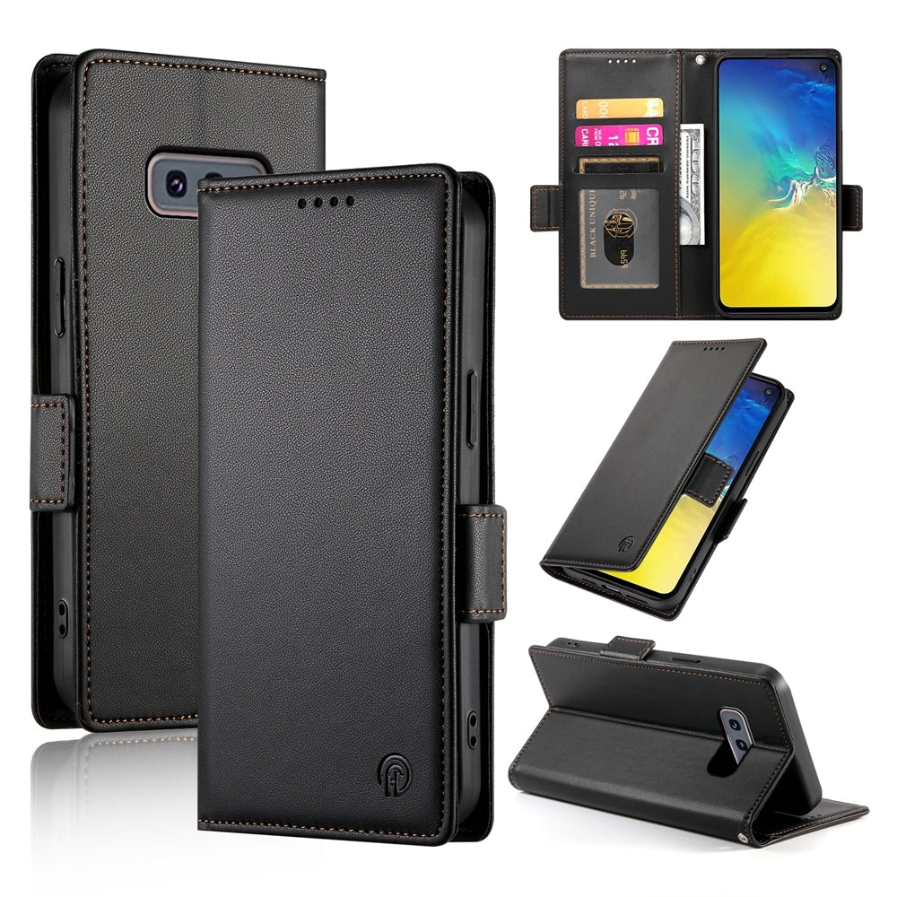 Samsung Galaxy S10e Wallet Case - Luxury Magnetic PU Leather Flip Cover with Card Slots, Stand & Shockproof Protection