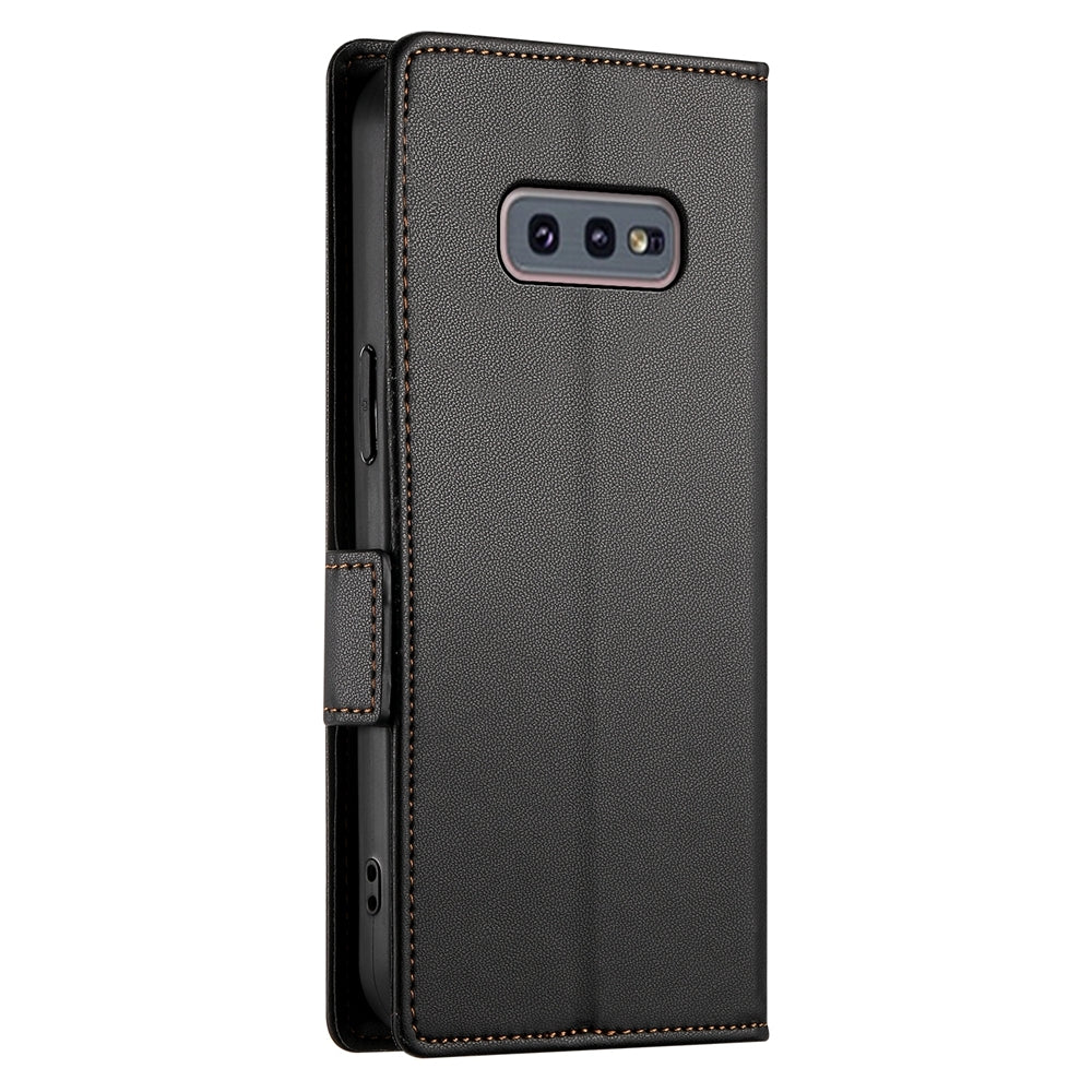 Samsung Galaxy S10e Wallet Case - Luxury Magnetic PU Leather Flip Cover with Card Slots, Stand & Shockproof Protection