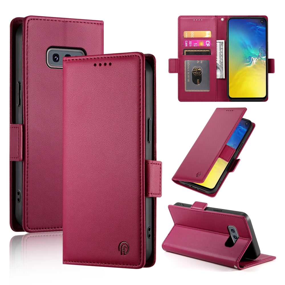 Samsung Galaxy S10e Wallet Case - Luxury Magnetic PU Leather Flip Cover with Card Slots, Stand & Shockproof Protection