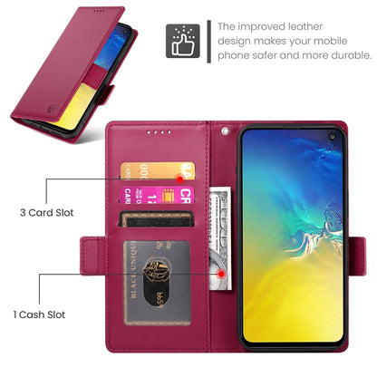 Samsung Galaxy S10e Wallet Case - Luxury Magnetic PU Leather Flip Cover with Card Slots, Stand & Shockproof Protection