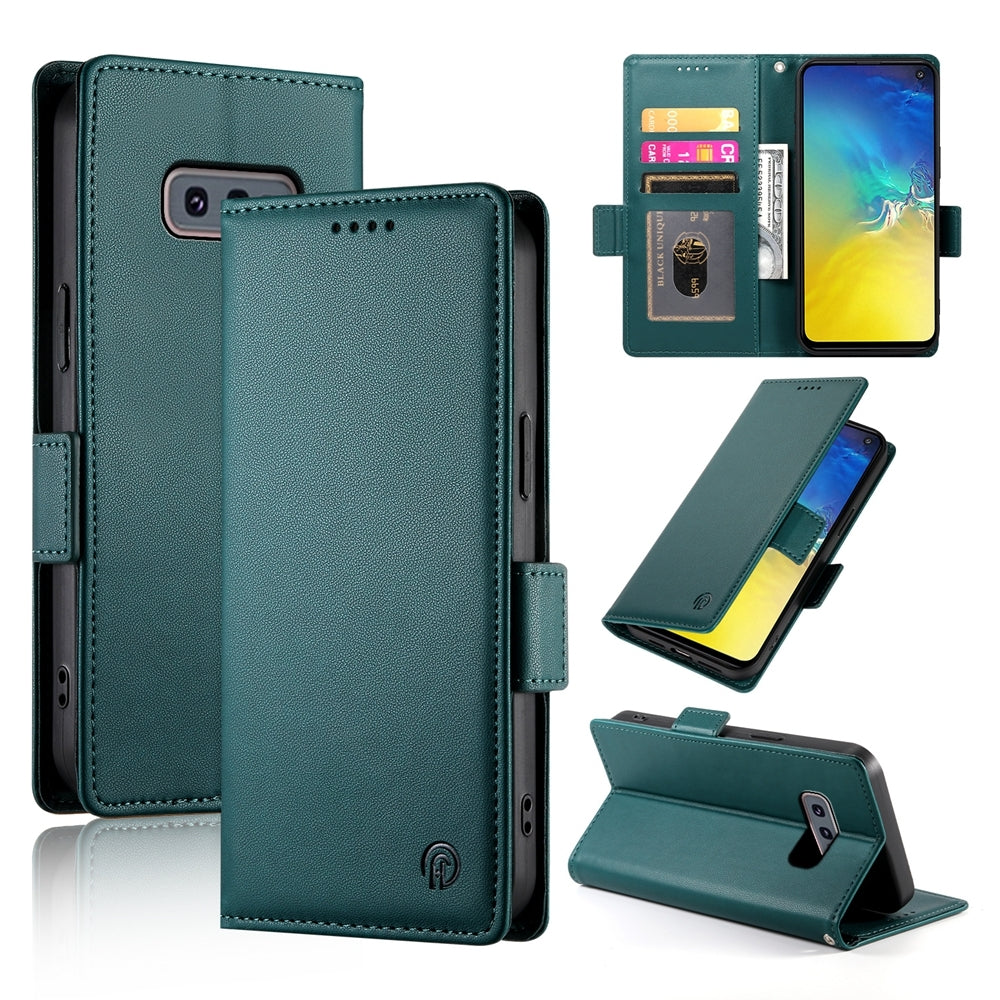 Samsung Galaxy S10e Wallet Case - Luxury Magnetic PU Leather Flip Cover with Card Slots, Stand & Shockproof Protection