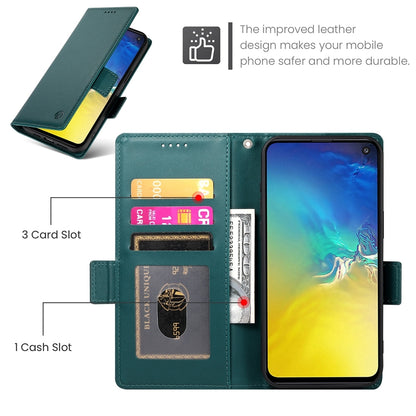 Samsung Galaxy S10e Wallet Case - Luxury Magnetic PU Leather Flip Cover with Card Slots, Stand & Shockproof Protection