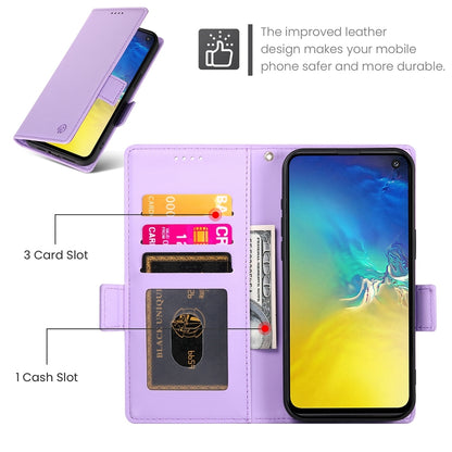 Samsung Galaxy S10e Wallet Case - Luxury Magnetic PU Leather Flip Cover with Card Slots, Stand & Shockproof Protection