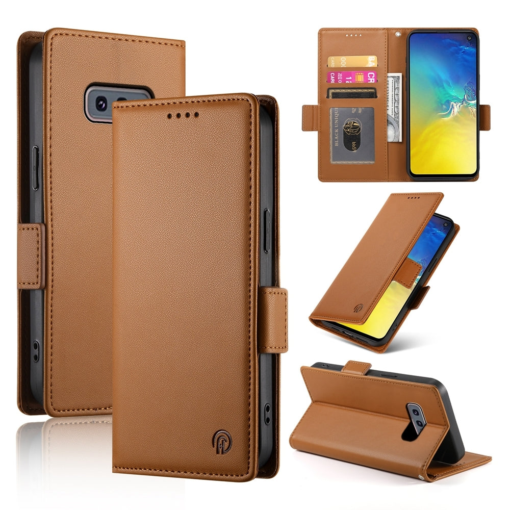 Samsung Galaxy S10e Wallet Case - Luxury Magnetic PU Leather Flip Cover with Card Slots, Stand & Shockproof Protection