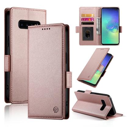 Samsung Galaxy S10+ Wallet Case - Luxury Magnetic PU Leather Flip Cover with Card Slots, Stand & Shockproof Protection
