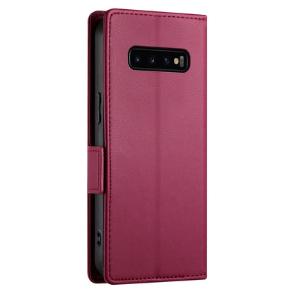 Samsung Galaxy S10+ Wallet Case - Luxury Magnetic PU Leather Flip Cover with Card Slots, Stand & Shockproof Protection