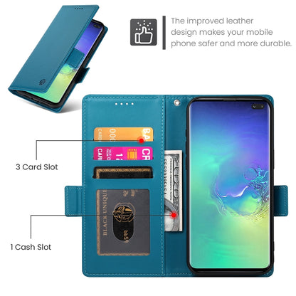 Samsung Galaxy S10+ Wallet Case - Luxury Magnetic PU Leather Flip Cover with Card Slots, Stand & Shockproof Protection