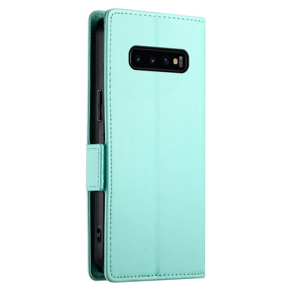 Samsung Galaxy S10+ Wallet Case - Luxury Magnetic PU Leather Flip Cover with Card Slots, Stand & Shockproof Protection