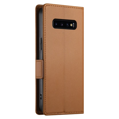 Samsung Galaxy S10+ Wallet Case - Luxury Magnetic PU Leather Flip Cover with Card Slots, Stand & Shockproof Protection