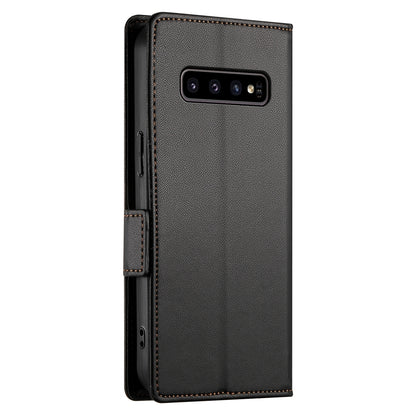 Samsung Galaxy S10 Wallet Case - Luxury Magnetic PU Leather Flip Cover with Card Slots, Stand & Shockproof Protection