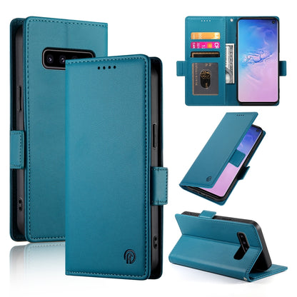 Samsung Galaxy S10 Wallet Case - Luxury Magnetic PU Leather Flip Cover with Card Slots, Stand & Shockproof Protection