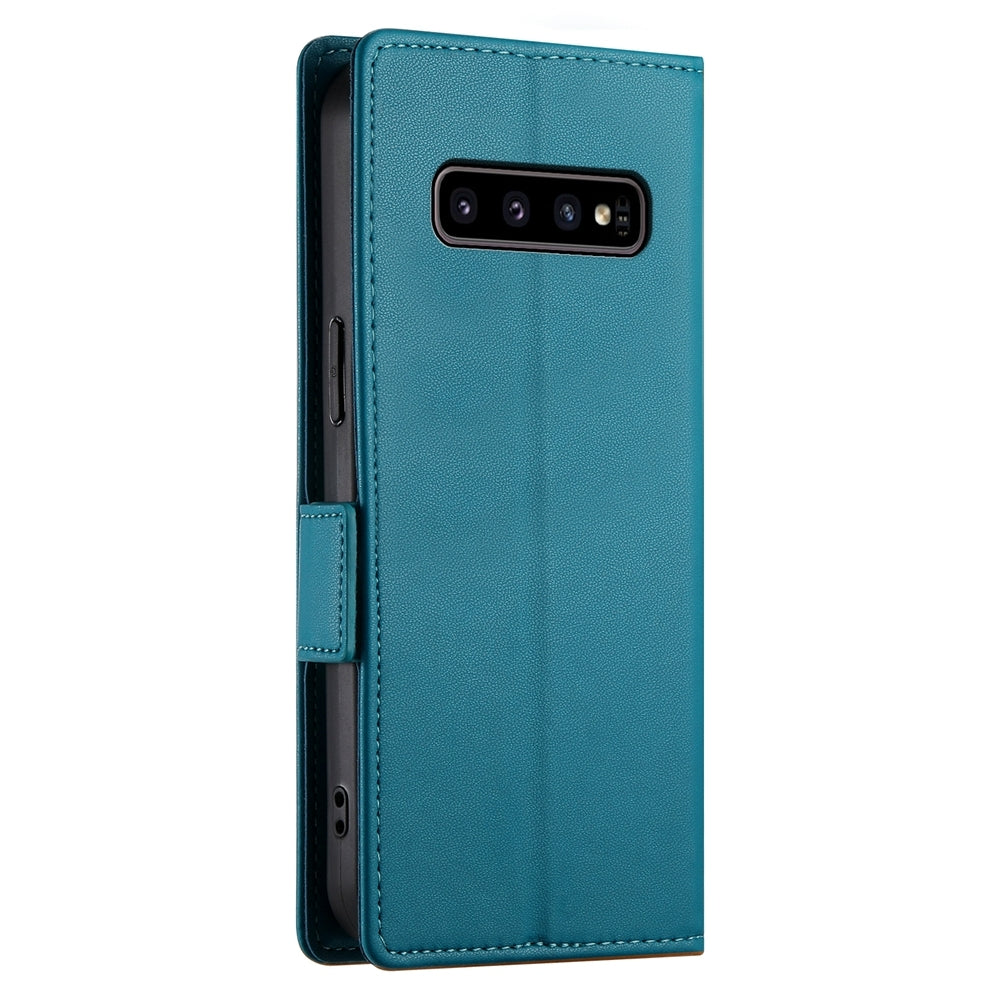 Samsung Galaxy S10 Wallet Case - Luxury Magnetic PU Leather Flip Cover with Card Slots, Stand & Shockproof Protection