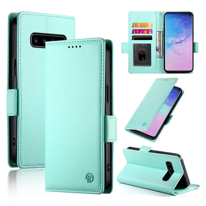 Samsung Galaxy S10 Wallet Case - Luxury Magnetic PU Leather Flip Cover with Card Slots, Stand & Shockproof Protection