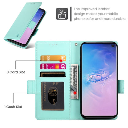 Samsung Galaxy S10 Wallet Case - Luxury Magnetic PU Leather Flip Cover with Card Slots, Stand & Shockproof Protection
