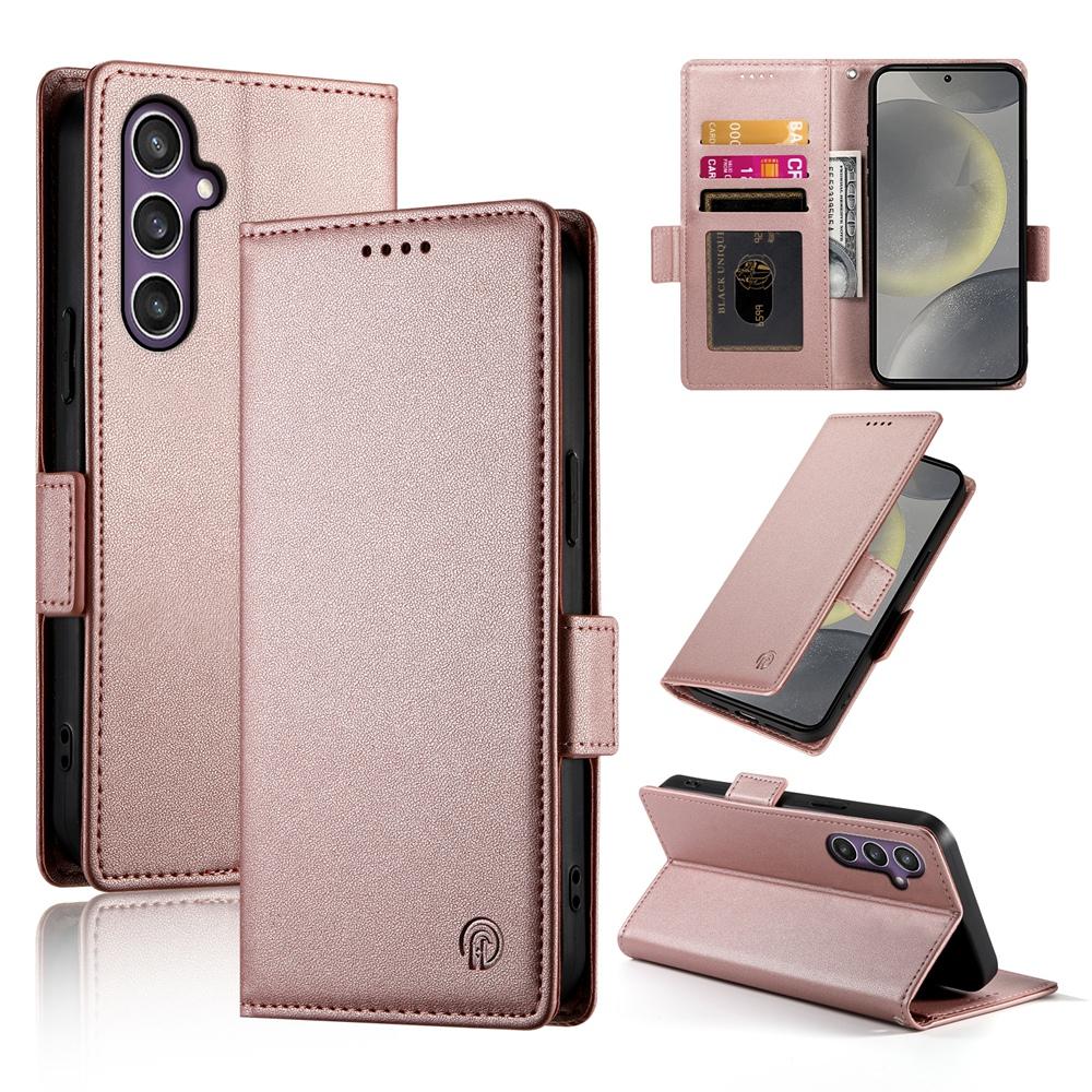 Samsung Galaxy S25 5G Wallet Case - Luxury Magnetic PU Leather Flip Cover with Card Slots, Stand & Shockproof Protection