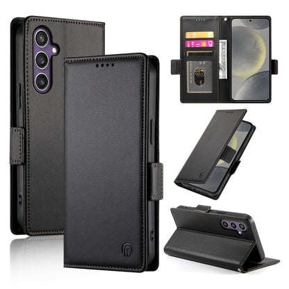 Samsung Galaxy S25 5G Wallet Case - Luxury Magnetic PU Leather Flip Cover with Card Slots, Stand & Shockproof Protection