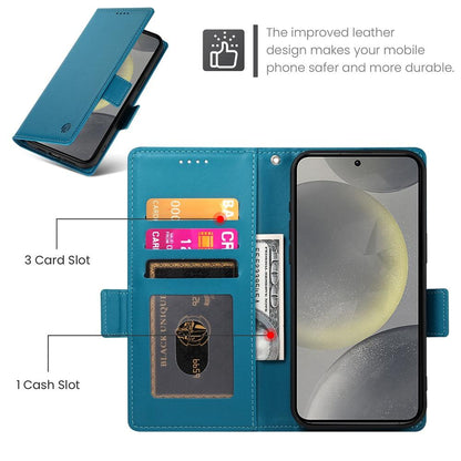 Samsung Galaxy S25 5G Wallet Case - Luxury Magnetic PU Leather Flip Cover with Card Slots, Stand & Shockproof Protection