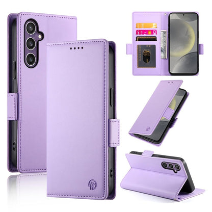 Samsung Galaxy S25 5G Wallet Case - Luxury Magnetic PU Leather Flip Cover with Card Slots, Stand & Shockproof Protection