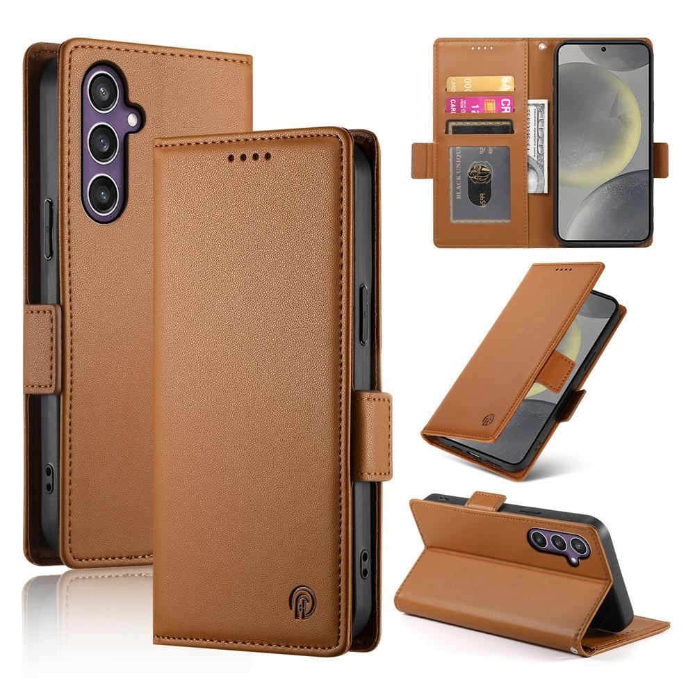 Samsung Galaxy S25 5G Wallet Case - Luxury Magnetic PU Leather Flip Cover with Card Slots, Stand & Shockproof Protection