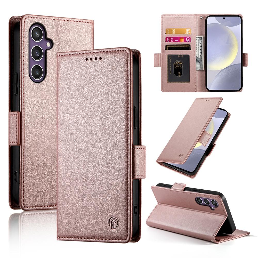 Samsung Galaxy S25+ 5G Wallet Case - Luxury Magnetic PU Leather Flip Cover with Card Slots, Stand & Shockproof Protection