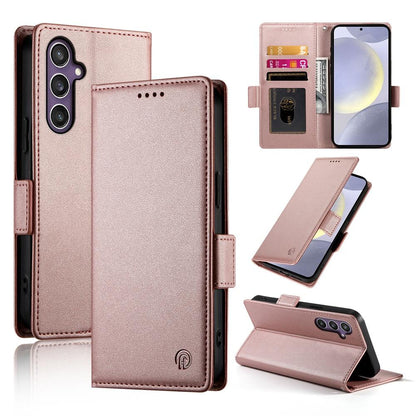 Samsung Galaxy S25+ 5G Wallet Case - Luxury Magnetic PU Leather Flip Cover with Card Slots, Stand & Shockproof Protection