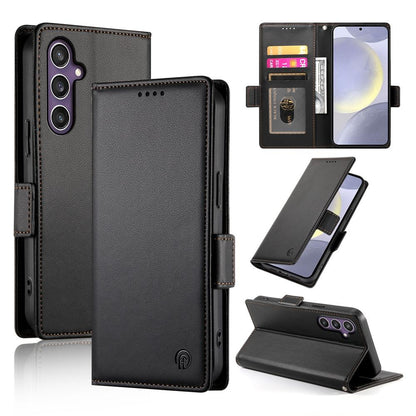 Samsung Galaxy S25+ 5G Wallet Case - Luxury Magnetic PU Leather Flip Cover with Card Slots, Stand & Shockproof Protection