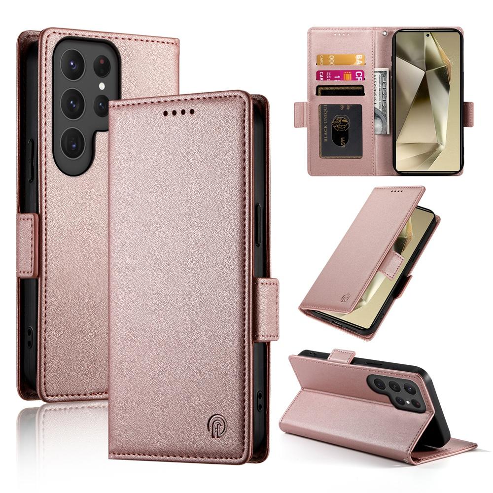 Samsung Galaxy S25 Ultra 5G Wallet Case - Luxury Magnetic PU Leather Flip Cover with Card Slots, Stand & Shockproof Protection