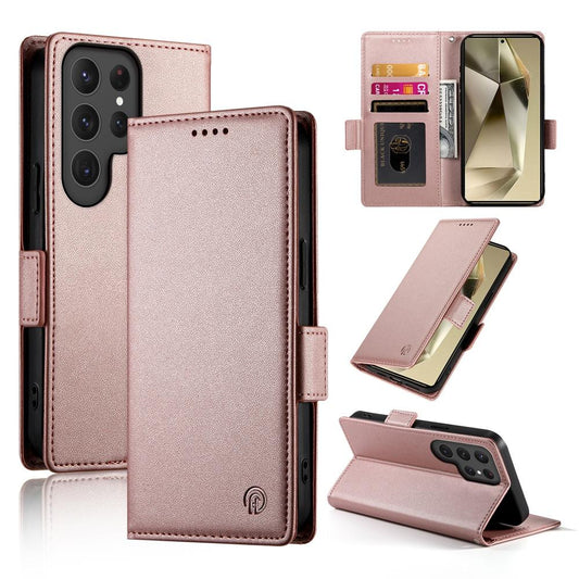 Samsung Galaxy S25 Ultra 5G Wallet Case - Luxury Magnetic PU Leather Flip Cover with Card Slots, Stand & Shockproof Protection