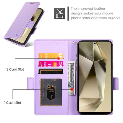 Samsung Galaxy S25 Ultra 5G Wallet Case - Luxury Magnetic PU Leather Flip Cover with Card Slots, Stand & Shockproof Protection
