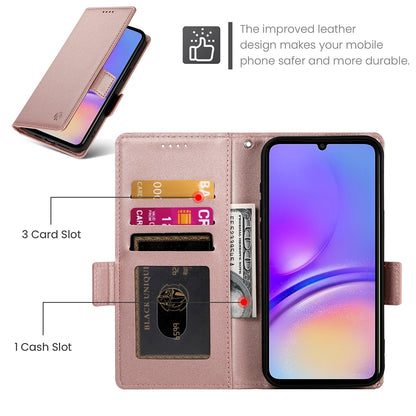 Samsung Galaxy A05 Wallet Case - Luxury Magnetic PU Leather Flip Cover with Card Slots, Stand & Shockproof Protection
