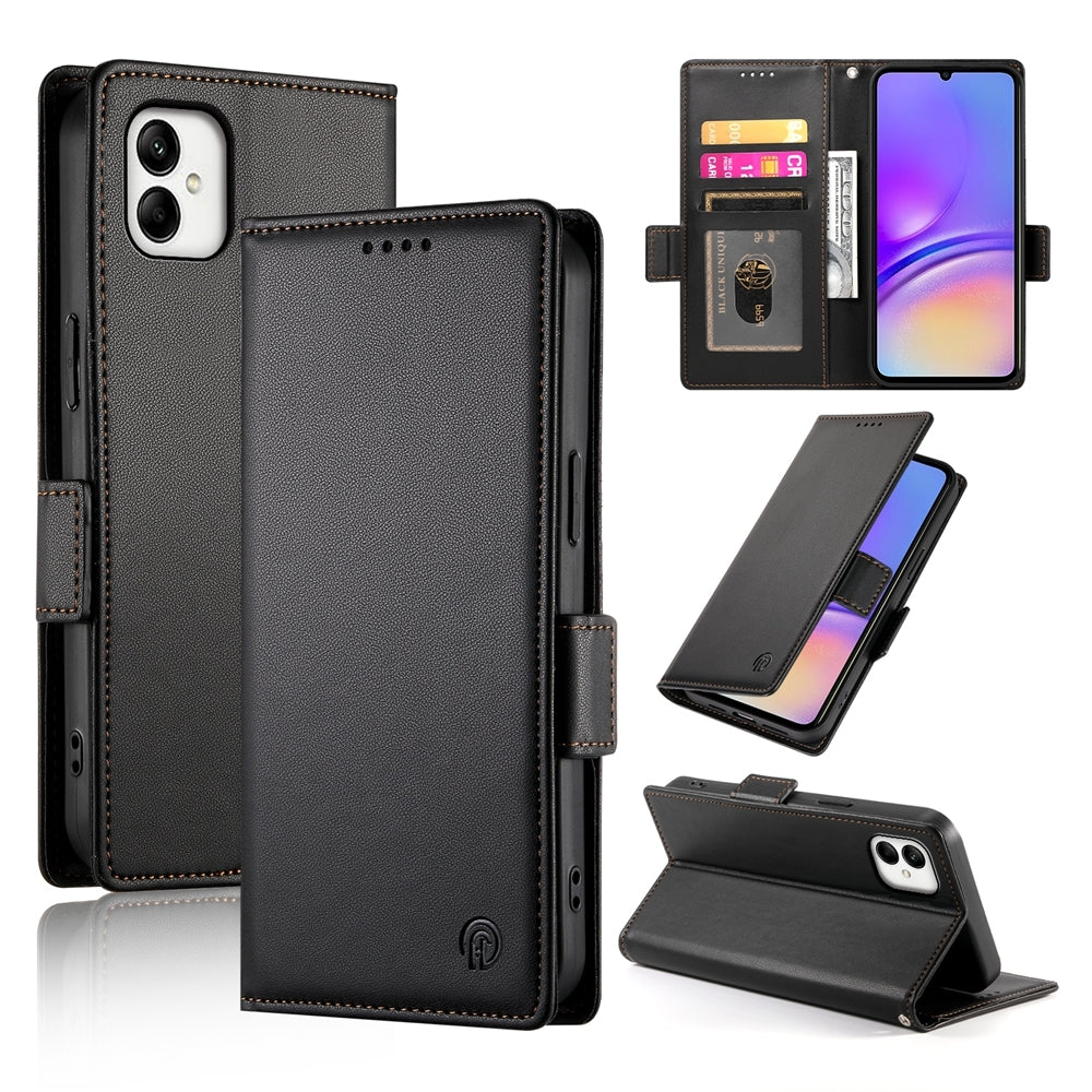 Samsung Galaxy A05 Wallet Case - Luxury Magnetic PU Leather Flip Cover with Card Slots, Stand & Shockproof Protection