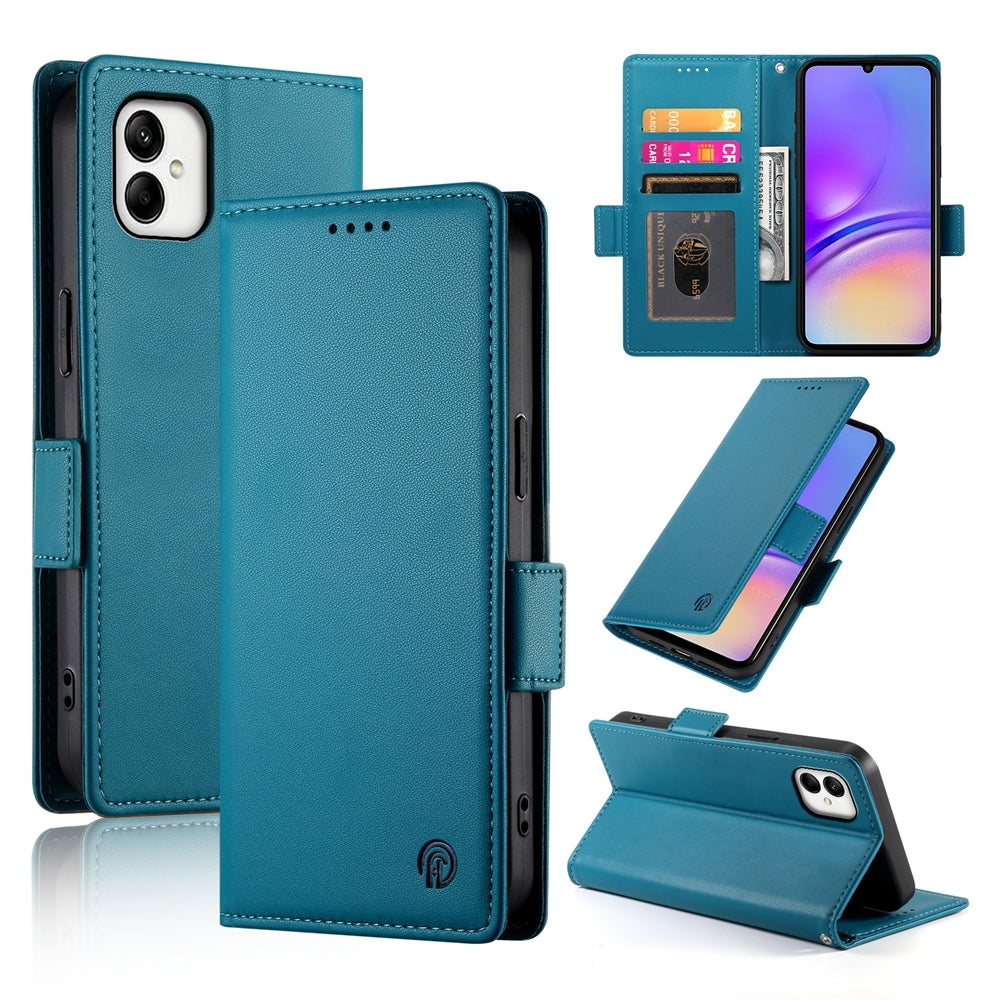 Samsung Galaxy A05 Wallet Case - Luxury Magnetic PU Leather Flip Cover with Card Slots, Stand & Shockproof Protection