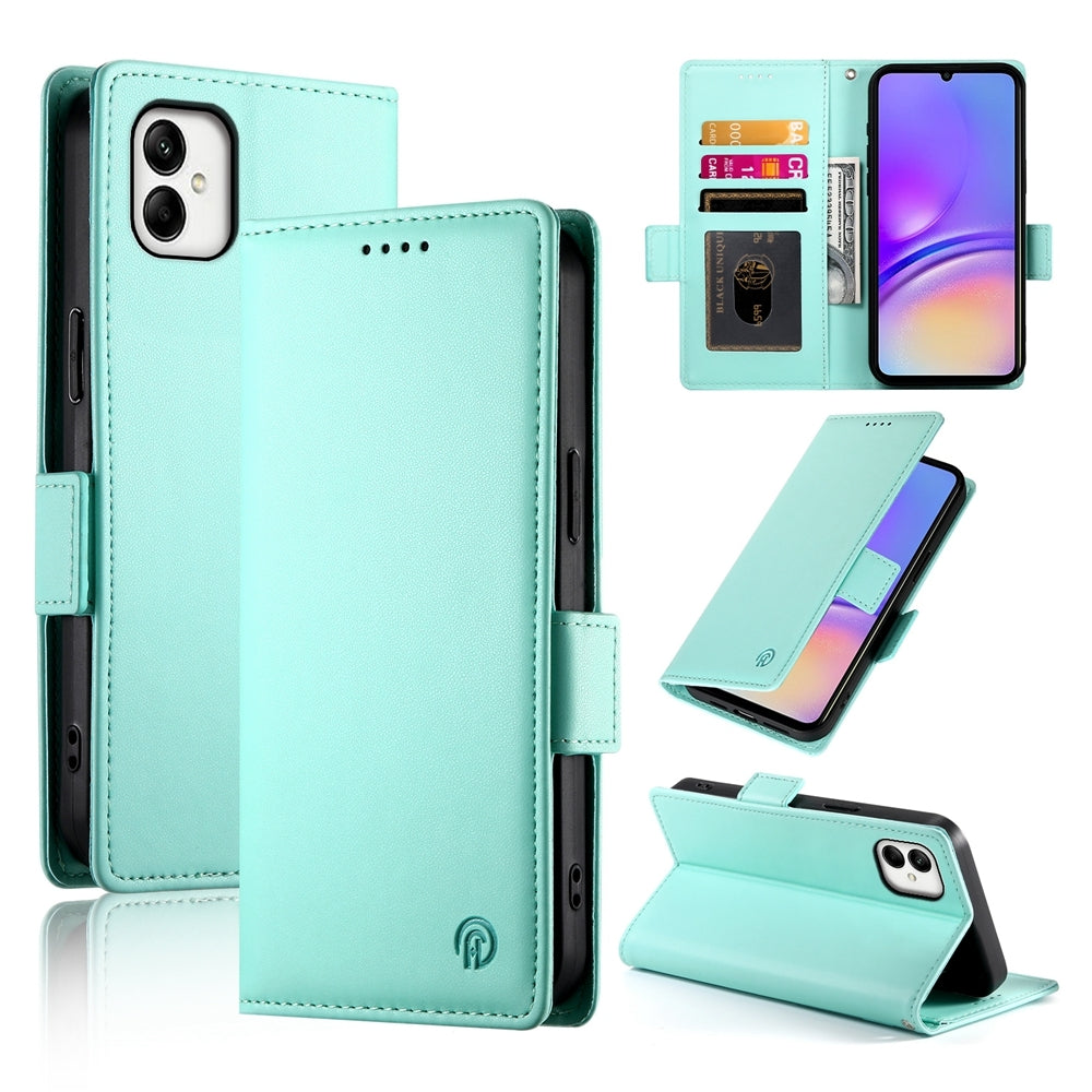 Samsung Galaxy A05 Wallet Case - Luxury Magnetic PU Leather Flip Cover with Card Slots, Stand & Shockproof Protection