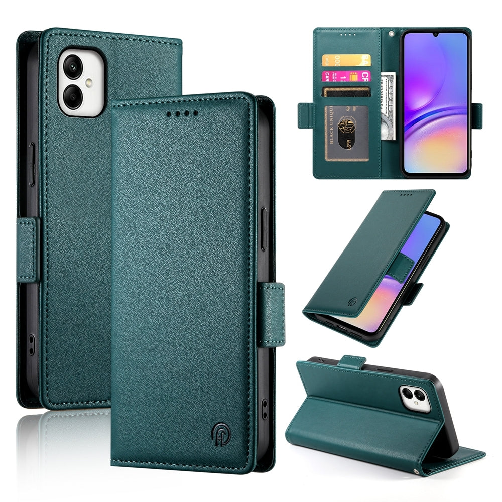 Samsung Galaxy A05 Wallet Case - Luxury Magnetic PU Leather Flip Cover with Card Slots, Stand & Shockproof Protection