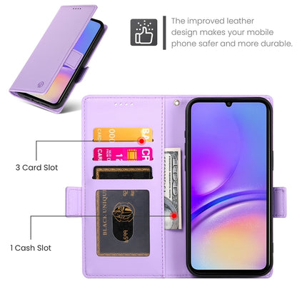 Samsung Galaxy A05 Wallet Case - Luxury Magnetic PU Leather Flip Cover with Card Slots, Stand & Shockproof Protection
