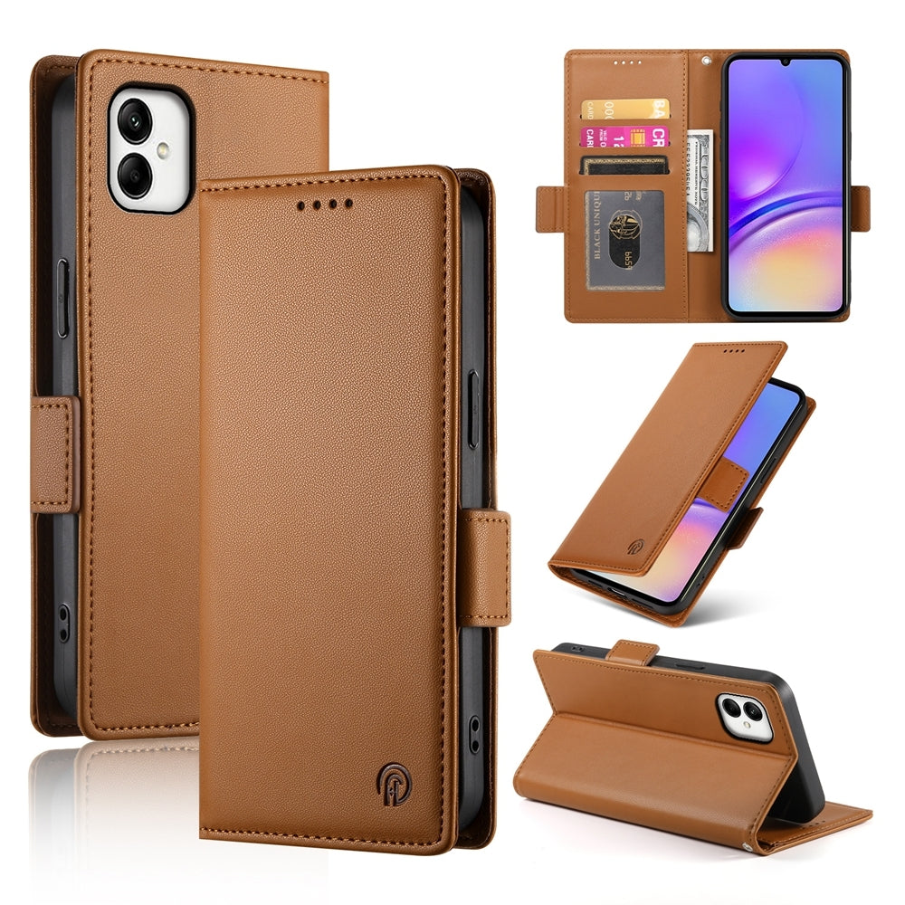 Samsung Galaxy A05 Wallet Case - Luxury Magnetic PU Leather Flip Cover with Card Slots, Stand & Shockproof Protection