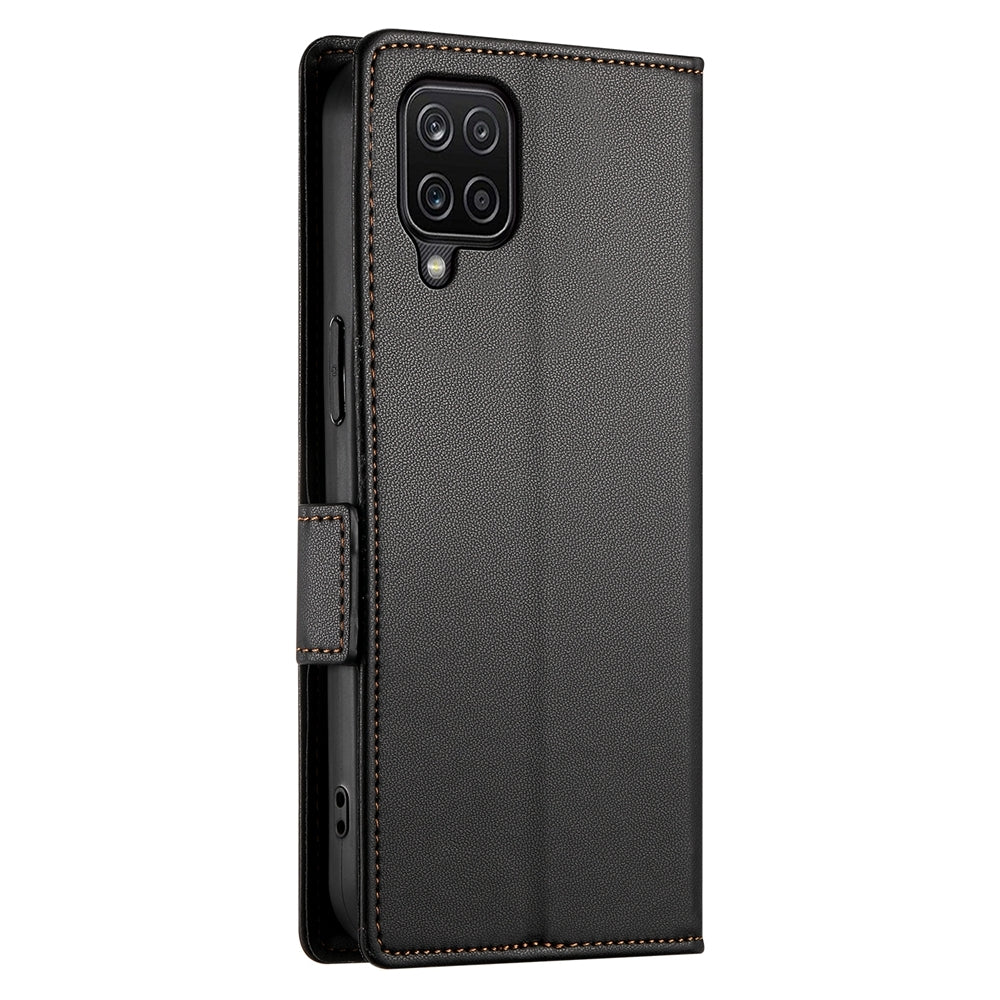 Samsung Galaxy A12 5G Wallet Case - Luxury Magnetic PU Leather Flip Cover with Card Slots, Stand & Shockproof Protection