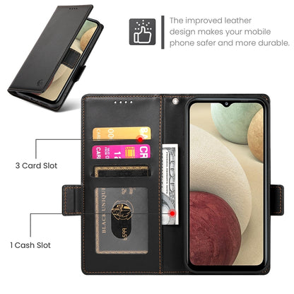 Samsung Galaxy A12 5G Wallet Case - Luxury Magnetic PU Leather Flip Cover with Card Slots, Stand & Shockproof Protection