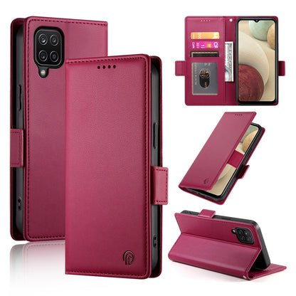 Samsung Galaxy A12 5G Wallet Case - Luxury Magnetic PU Leather Flip Cover with Card Slots, Stand & Shockproof Protection