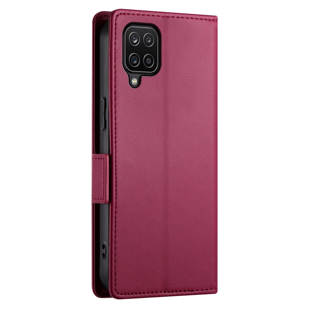 Samsung Galaxy A12 5G Wallet Case - Luxury Magnetic PU Leather Flip Cover with Card Slots, Stand & Shockproof Protection