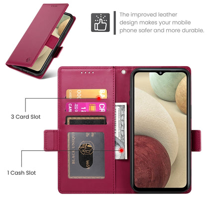 Samsung Galaxy A12 5G Wallet Case - Luxury Magnetic PU Leather Flip Cover with Card Slots, Stand & Shockproof Protection