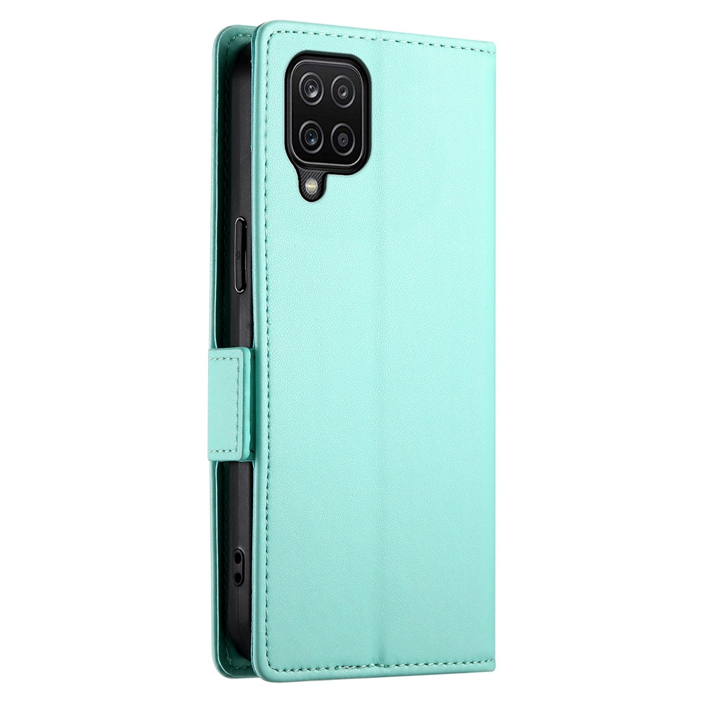 Samsung Galaxy A12 5G Wallet Case - Luxury Magnetic PU Leather Flip Cover with Card Slots, Stand & Shockproof Protection
