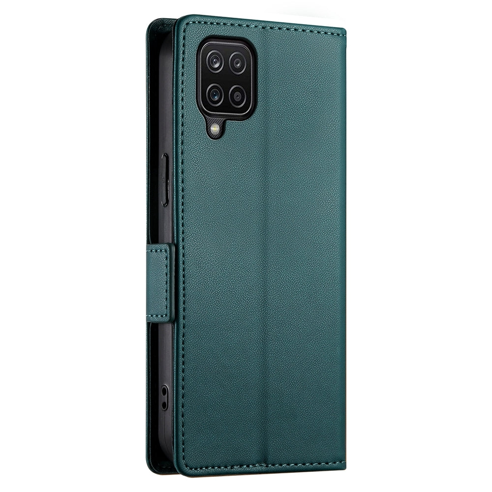 Samsung Galaxy A12 5G Wallet Case - Luxury Magnetic PU Leather Flip Cover with Card Slots, Stand & Shockproof Protection