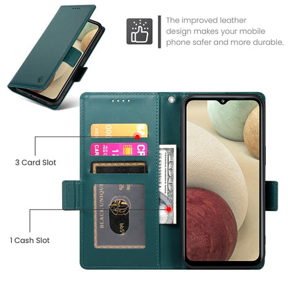 Samsung Galaxy M12 Wallet Case - Luxury Magnetic PU Leather Flip Cover with Card Slots, Stand & Shockproof Protection