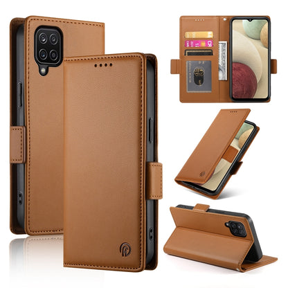 Samsung Galaxy A12 5G Wallet Case - Luxury Magnetic PU Leather Flip Cover with Card Slots, Stand & Shockproof Protection
